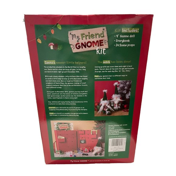 Holiday Aldi 221 My Friend Gnome Advent Calendar Kit Sold Out New In